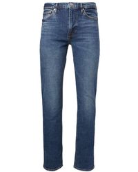 FRAME - Mid-Rise Straight-Leg Jeans - Lyst