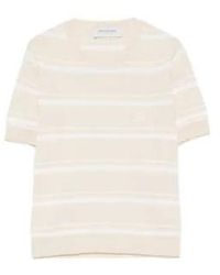ERMANNO FIRENZE - Striped Short-Sleeve T-Shirt - Lyst