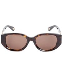 Chloé - Chloé Eyewear Oval-Frame Sunglasses - Lyst