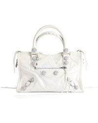 Balenciaga - Le City Bag Small Giant Studs With Rhinestones - Lyst