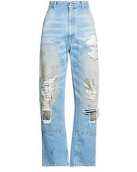 MM6 by Maison Margiela - High-Waisted Straight-Leg Jeans - Lyst