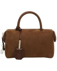 Max Mara - Small Holdall Suede Tote Bag - Lyst