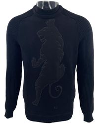 Armani Jeans - Round-Collar And Long-Sleeved Sweater - Lyst
