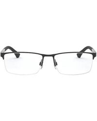 Emporio Armani - Rectangular Frame Glasses - Lyst