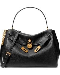 Michael Kors - Michael Large Textured Slouchy Satchel Bag - Lyst