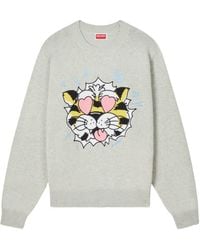 KENZO - Wild Tiger Knitted Jumper - Lyst