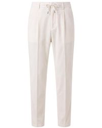Peserico - Pleated-Front Casual Trousers - Lyst