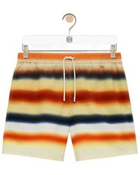Loewe - X Paula Ibiza Striped Swim Shorts - Lyst