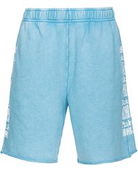 Pinko - Libreville Raw-Cut Hem Track Shorts - Lyst