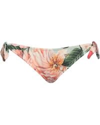 Dolce & Gabbana - Floral Print Side Tie Bikini Bottom - Lyst