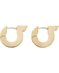 Ferragamo - Ferragamo Gancini Embellished Earrings - Lyst