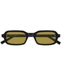 Saint Laurent - Eyewear Rectangle Frame Sunglasses - Lyst