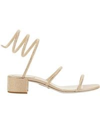Rene Caovilla - René Caovilla Cleo Embellished Open Toe Sandals - Lyst
