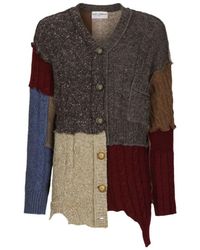 Dolce & Gabbana - Wool And Alpaca Patchwork Cardigan - Lyst