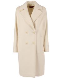 Max Mara - Studio Agenda Double-Breasted Long Coat - Lyst