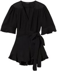 Twinset - Ruffle-Detail Wrap Top - Lyst