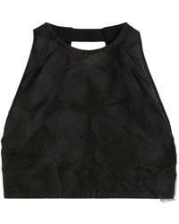 Max Mara - Mxsfumetto Cut-Out Crop Top - Lyst