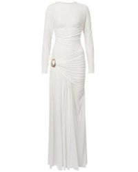Christopher Esber - Stone Pin Draped Jersey Gown - Lyst