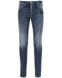 DSquared² - Logo Patch Slim-Cut Jeans - Lyst