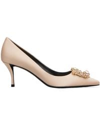 Roger Vivier - Efflorescence Embellished Pointed-Toe Pumps - Lyst
