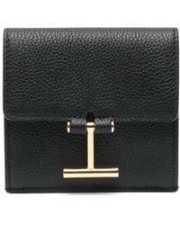 Tom Ford - Logo-Detail Snap-Button Wallet - Lyst