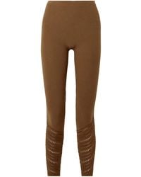Wolford - Perforated Wool-Blend Leggings - Lyst