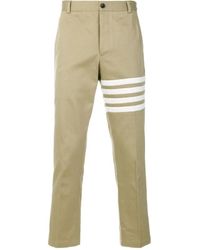 Thom Browne - 4-Bar Stripe Chino Trousers - Lyst