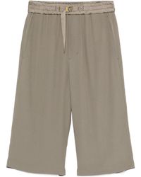 Ami Paris - Crepe Shorts - Lyst