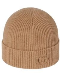 Gucci - Cashmere Hat With Patch - Lyst
