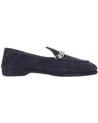 Miu Miu - Round Head Loafer Shoes - Lyst