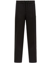 Moncler - Logo Patch Cotton Neoprene Sweatpants - Lyst