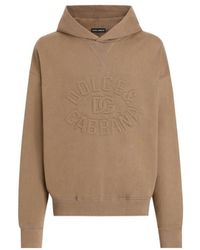 Dolce & Gabbana - Logo Embossed Oversize Hoodie - Lyst