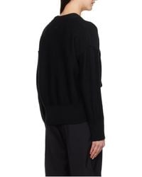 MM6 by Maison Margiela - V-Neck Cut-Out Detailed Cardigan - Lyst