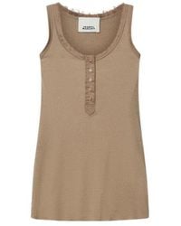Isabel Marant - Helma Ribbed Henley Tank Top - Lyst