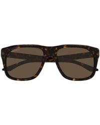 Gucci - Eyewear Square Frame Sunglasses - Lyst