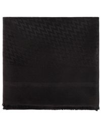 Lanvin - Logo-Jacquard Frayed Edge Scarf - Lyst