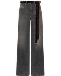 DARKPARK - Lu Wide-Leg Belted Jeans - Lyst