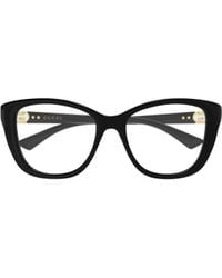 Gucci - Emblem Cat-Eye Eyeglasses - Lyst