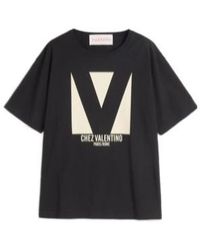 Valentino - Chez -Printed Crewneck T-Shirt - Lyst