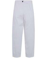 Max Mara - Pleated Logo-Patch Trousers - Lyst