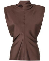 FEDERICA TOSI - Draped Sleeveless Top - Lyst