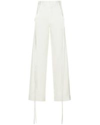 Ann Demeulemeester - Waxed Cotton Wide Pants - Lyst