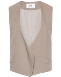 Ami Paris - Open-Front Waistcoat - Lyst