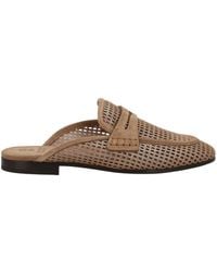 Brunello Cucinelli - Perforated Net Flat Mules - Lyst