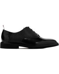 Thom Browne - Saddle Round Toe Lace-Up Shoes - Lyst