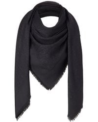 Fendi - Ff Signature Fringed Shawl - Lyst