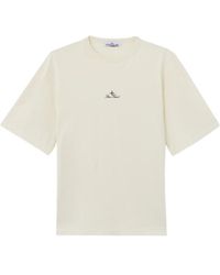Stone Island - Embroidered Logo Short Sleeve T-Shirt - Lyst