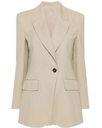 Brunello Cucinelli - Peak-Lapels Knitted Blazer - Lyst