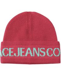 Versace Jeans Couture - Couture Logo Intarsia Knitted Beanie - Lyst
