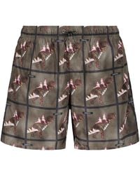Iceberg - Graphic Print Swim Shorts - Lyst